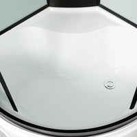 Ronde Bad & Douche Kit Dubbele Glijdende Geharde Glazen Bad & Douche Kit
