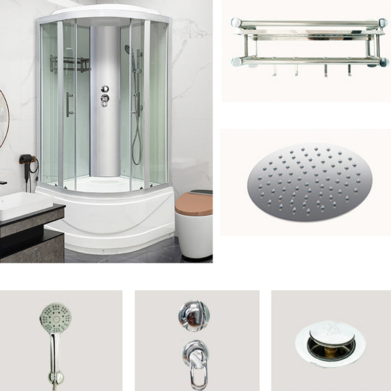 Ronde Bad & Douche Kit Dubbele Glijdende Geharde Glazen Bad & Douche Kit