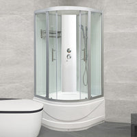 Ronde Bad & Douche Kit Dubbele Glijdende Geharde Glazen Bad & Douche Kit
