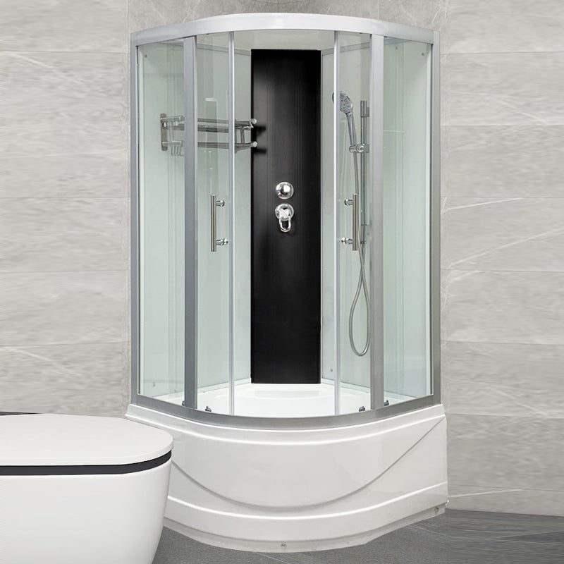 Ronde Bad & Douche Kit Dubbele Glijdende Geharde Glazen Bad & Douche Kit