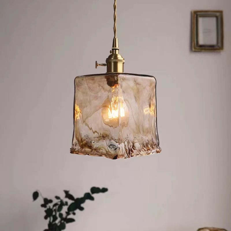 Zina Hanglamp Glas&Messing