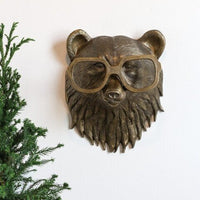 WallCritters – Speelse dierenkop wanddecoratie – Handgeschilderd resin ontwerp