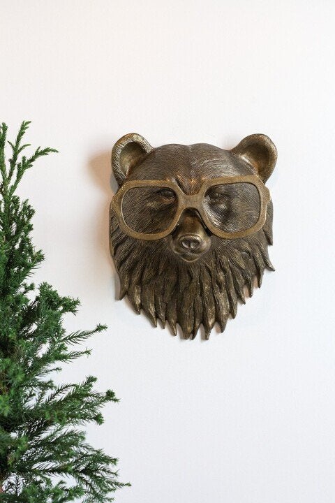 WallCritters – Speelse dierenkop wanddecoratie – Handgeschilderd resin ontwerp