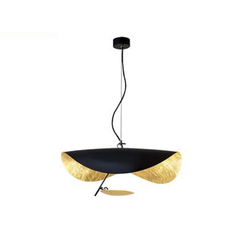 Jexie Plafondlamp Blad Modern Zwart/Goud Woonkamer Slaapkamer