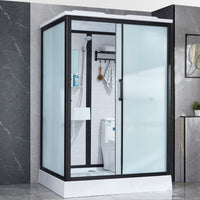 Gekaderde Tempered Glass Douche Kit met Inclusief Basis Gekaderde Douchecabine
