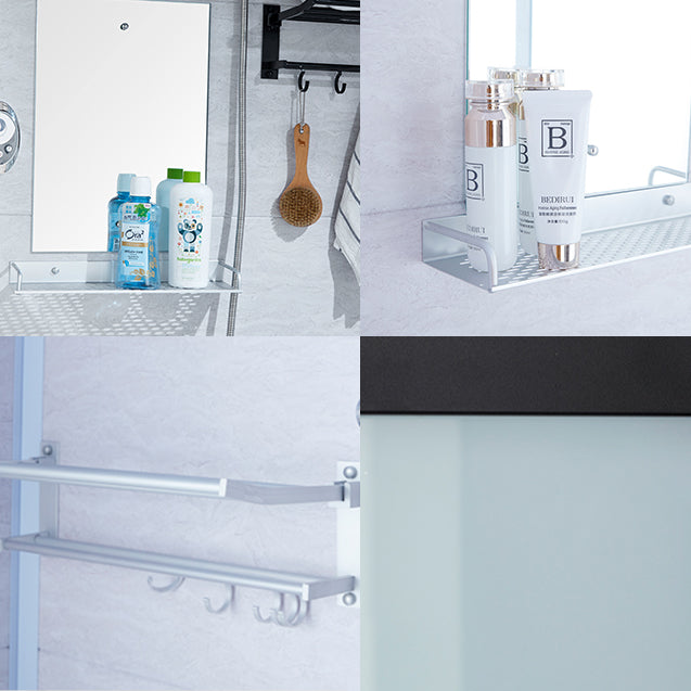 Gekaderde Tempered Glass Douche Kit met Inclusief Basis Gekaderde Douchecabine