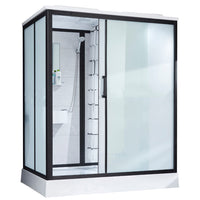 Gekaderde Tempered Glass Douche Kit met Inclusief Basis Gekaderde Douchecabine