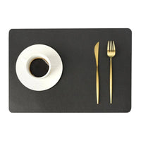 Moderne Rechthoek Waterdichte PU Leren Placemat