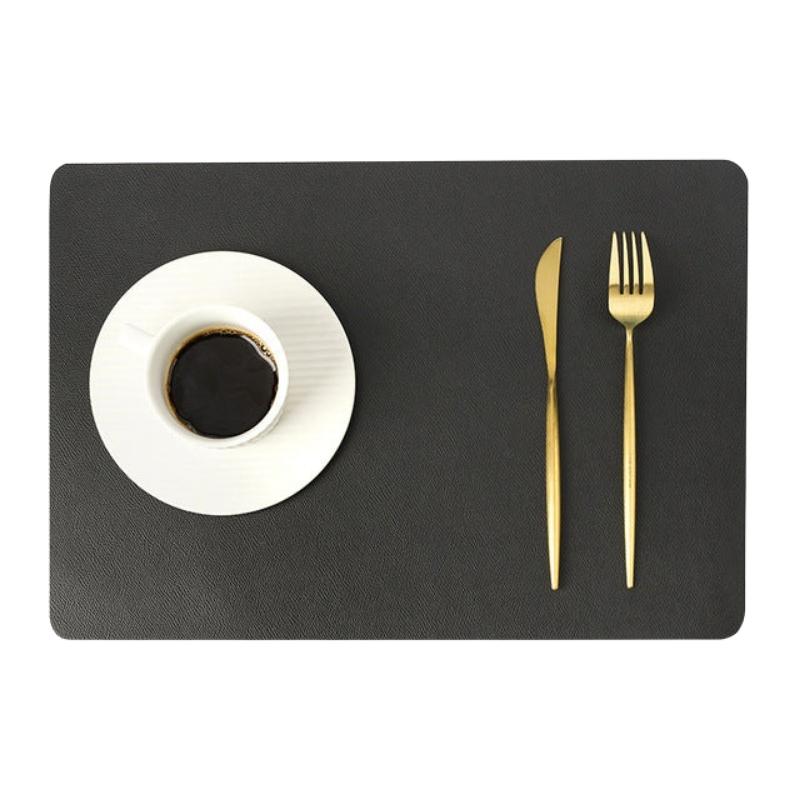 Moderne Rechthoek Waterdichte PU Leren Placemat