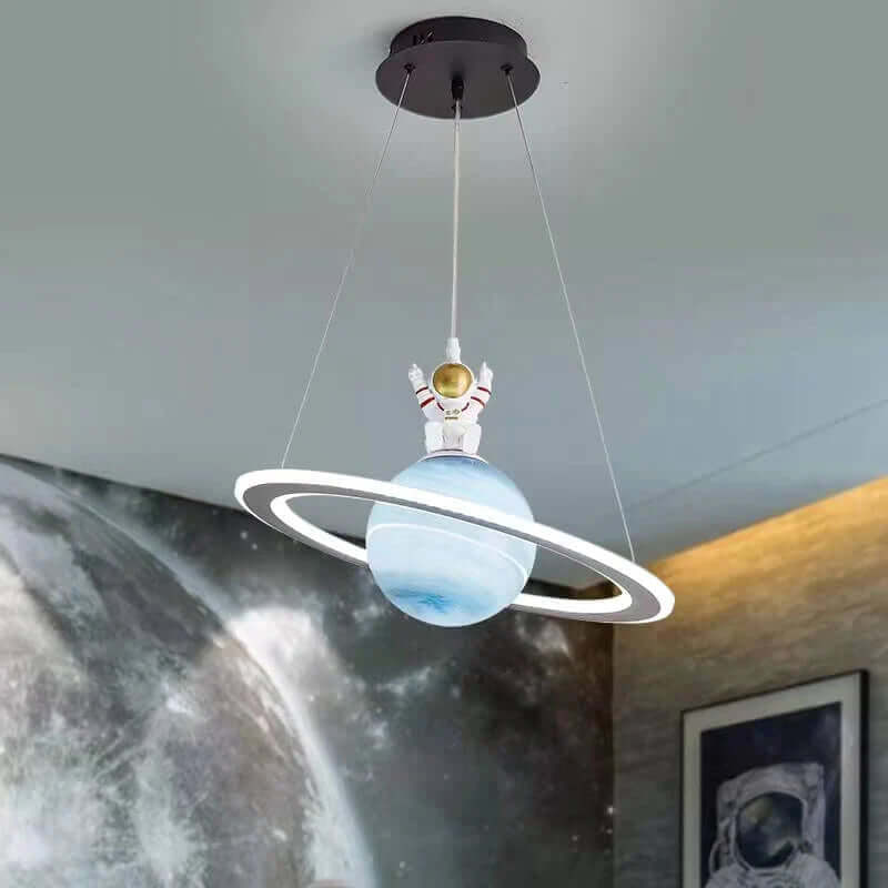 Kinder LED Hanglamp in Planeetstijl – Magische Sfeer