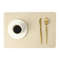 Moderne Rechthoek Waterdichte PU Leren Placemat