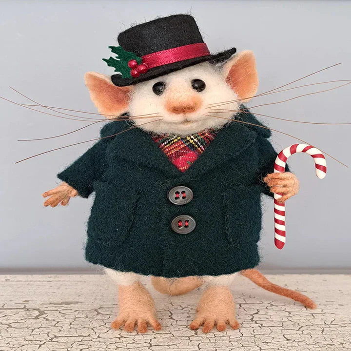 WhiskerWool™ – Handgemaakte, naaldvilt muis