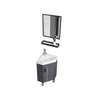 Contemporary Sink Vanity Driehoekige Wandgemonteerde Hoekbadkamermeubel