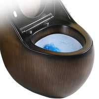 Contemporary Skirted Siphon Jet Toilet Bowl One Piece Urine Toilet with Seat