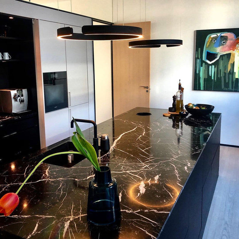 ModernLuxe | Hedendaagse Cirkelvormige LED Hanglamp – voor Slaapkamer, Eetkamer & Woonkamer