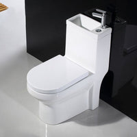 Moderne Toiletpot Vloermontage Porselein Alles-in-één Spoeltoilet
