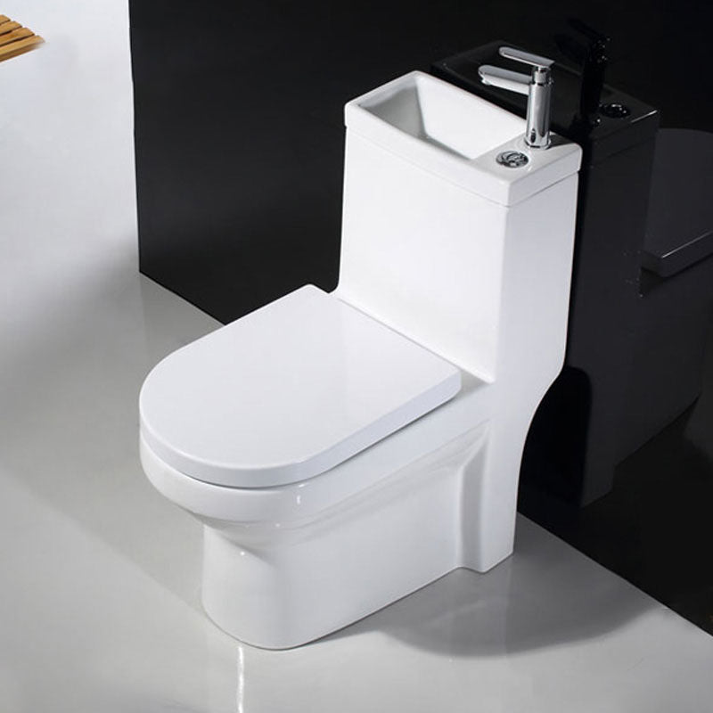 Moderne Toiletpot Vloermontage Porselein Alles-in-één Spoeltoilet