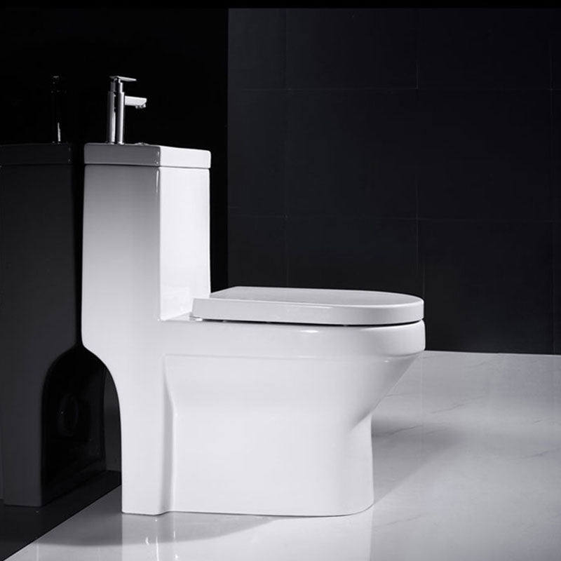 Moderne Toiletpot Vloermontage Porselein Alles-in-één Spoeltoilet