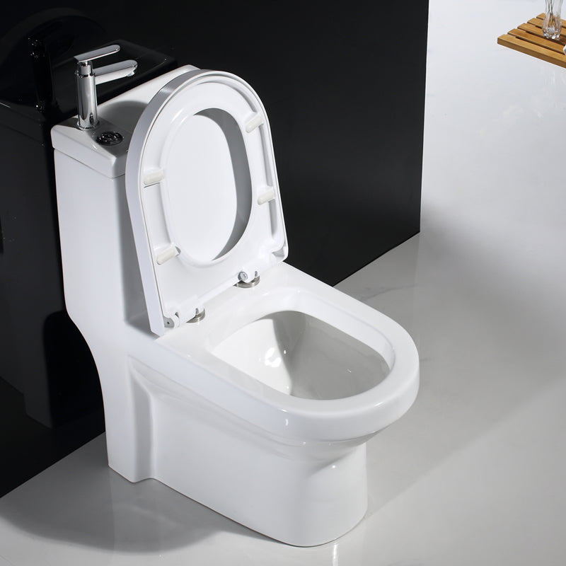 Moderne Toiletpot Vloermontage Porselein Alles-in-één Spoeltoilet
