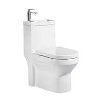 Moderne Toiletpot Vloermontage Porselein Alles-in-één Spoeltoilet