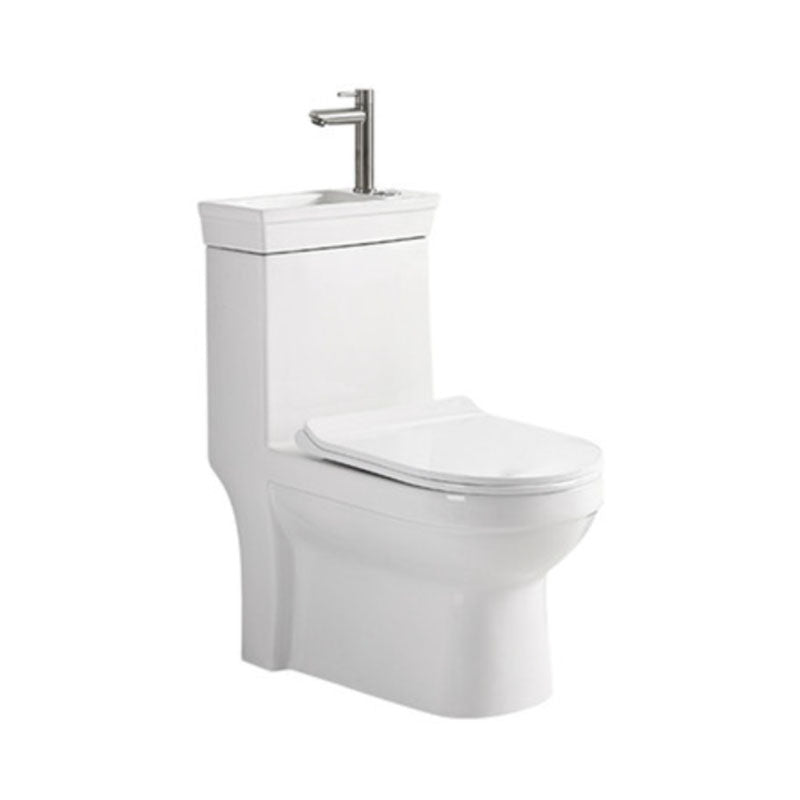 Moderne Toiletpot Vloermontage Porselein Alles-in-één Spoeltoilet