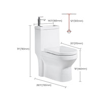 Moderne Toiletpot Vloermontage Porselein Alles-in-één Spoeltoilet