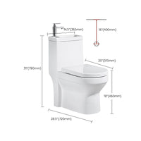Moderne Toiletpot Vloermontage Porselein Alles-in-één Spoeltoilet