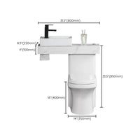 Contemporary Flush Toilet Vloermontage Eenstuk Toilet Urine Toilet