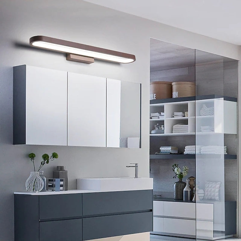 Arisha Moderne Wandlamp Linear, Koffie, Slaapkamer/Badkamer, Metaal
