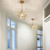 Bloeiende Nordic Bloem Glas Hanglamp