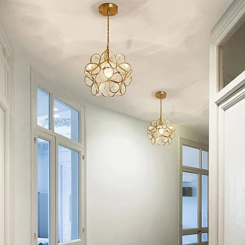 Bloeiende Nordic Bloem Glas Hanglamp
