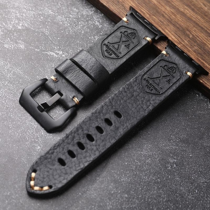 Handgemaakt Vintage Leder Apple Watch Band