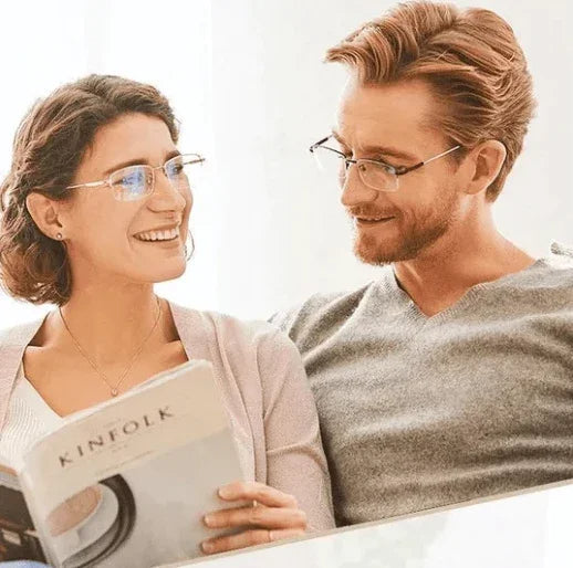 Progressieve leesbril met hoge hardheid en anti-blauwlichtfilter voor veraf en dichtbij
