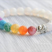 7 Chakra en Olifant Energie Armband