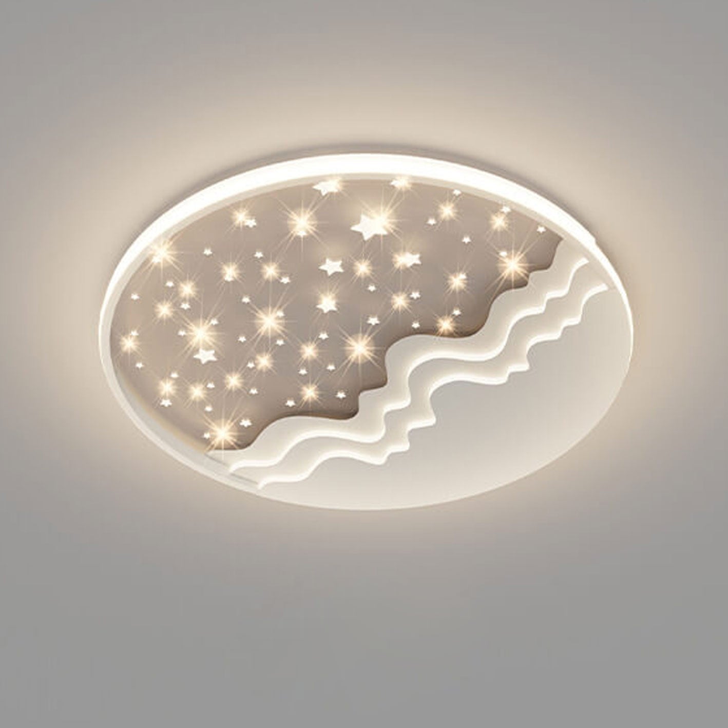 LunaAura LED-Plafondlamp | Hemels Maan-Star-Design