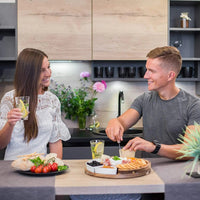 Plankora – Elegante Kaasplank en Messenset voor Feestelijke Presentaties