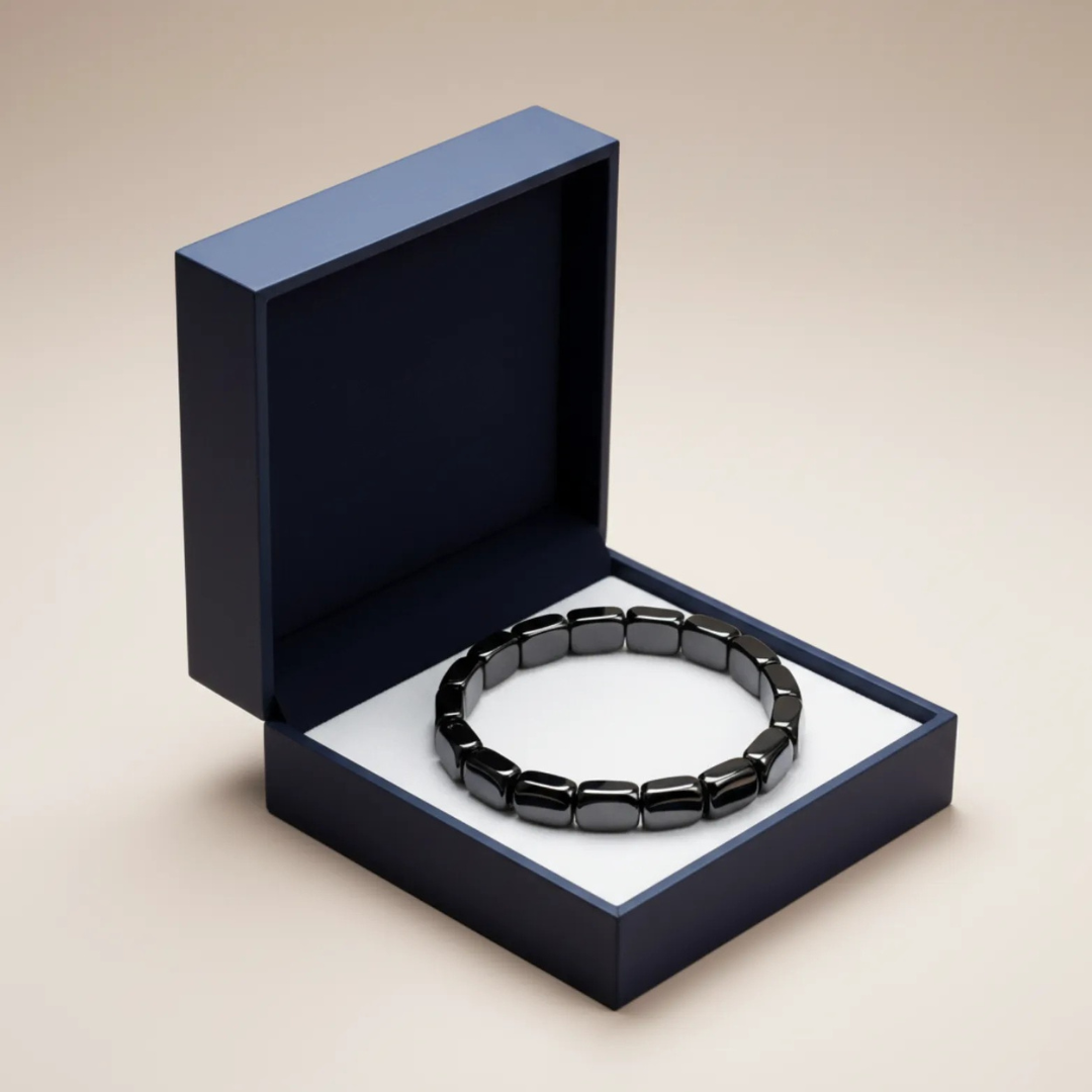 Hematiet Armband voor Mannen – Elegant, Sterk & Stijlvolle Energie