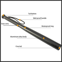 Baseball Bat Vormige LED Zaklamp | Aluminium Legering, 3 Verlichtingsmodi | Nood- en Gebruikstoepassing