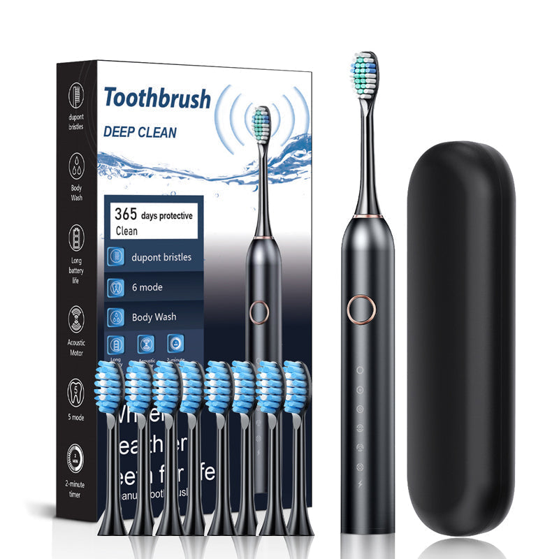 Sonic Elektrische Tandenborstel | 6 Modus & IPX7 Waterdicht | Wit, Zwart, Roze