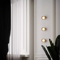 Moderne Glazen Ronde Wandlamp LED 1-Licht
