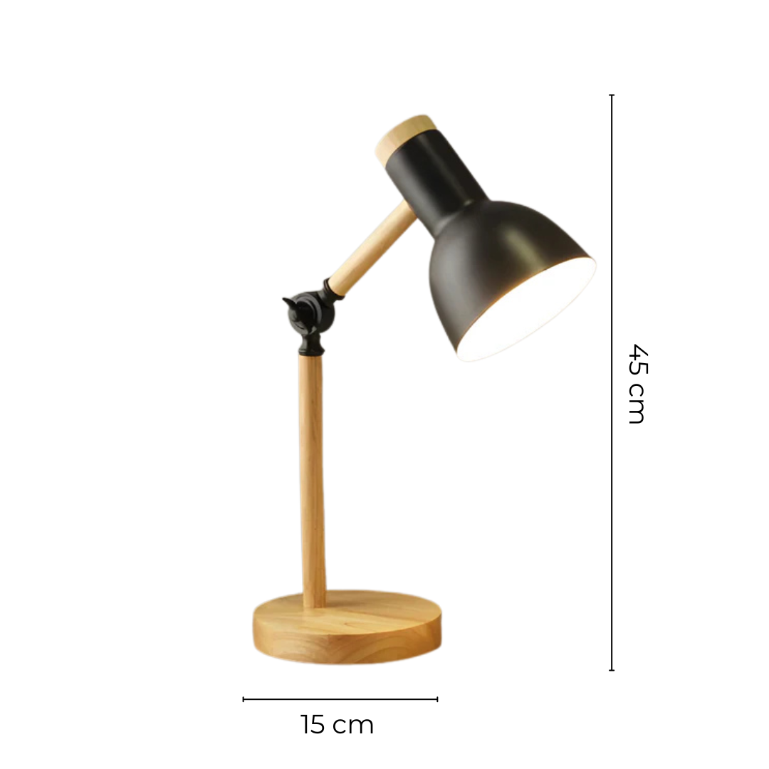 Nord - Verstelbare Macaron LED Tafellamp Uit Hout