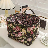 Delicate Bloemen Canvas Opbergmand