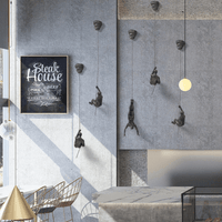 Decoratieve Klimfiguren Wand Sculptuur Set voor Moderne Wanddecoratie