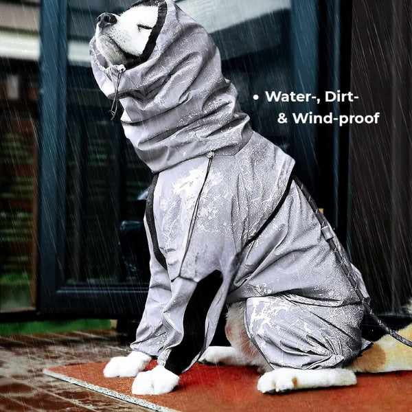 Honden Regenjas met Benen - Waterdichte Hondenjas voor Kleine en Grote Rassen | UK Cozy Winterkleding