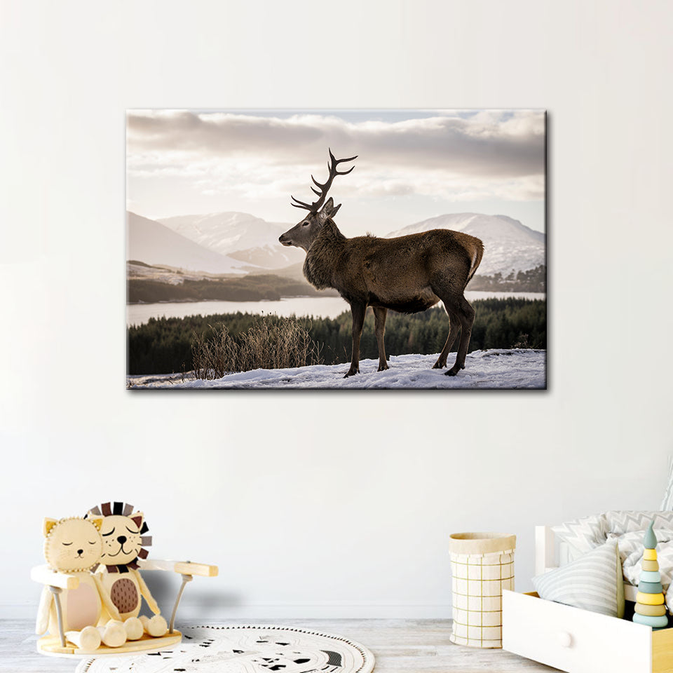 Donkere Winterhert – Canvasprint