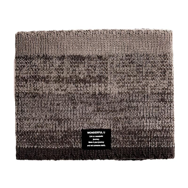 Warme wintersjaal | Gebreide fleece nekwarmer met dik kasjmier