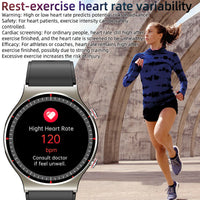 Medische EKG-Smartwatch | CFDA-gecertificeerd | 512Hz Hoge Precisie Biosensor | SpO2- & Hartslagmonitoring | AI-gebaseerde Ademhalingsanalyse | IP67 Waterdicht