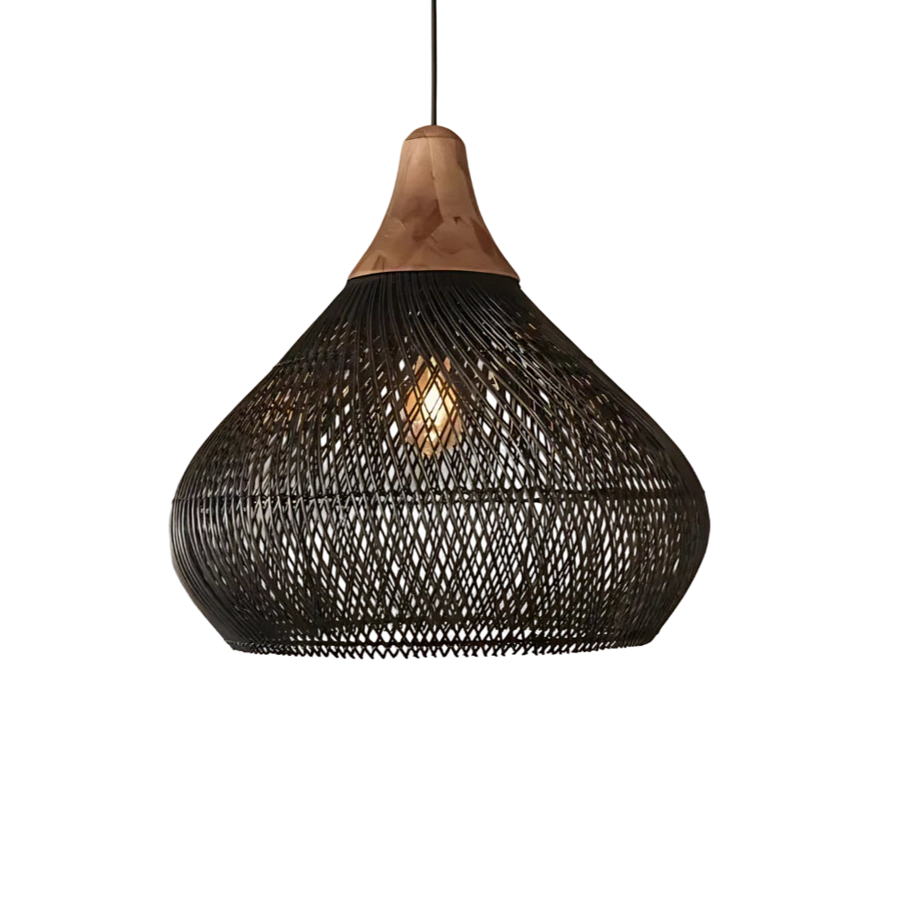 Boho Stijl Rieten Hanglamp
