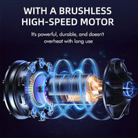 TurboFan Luchtstofblazer | Draadloze Air Duster | Oplaadbare Reinigingsblazer voor Elektronica & Huishoudens