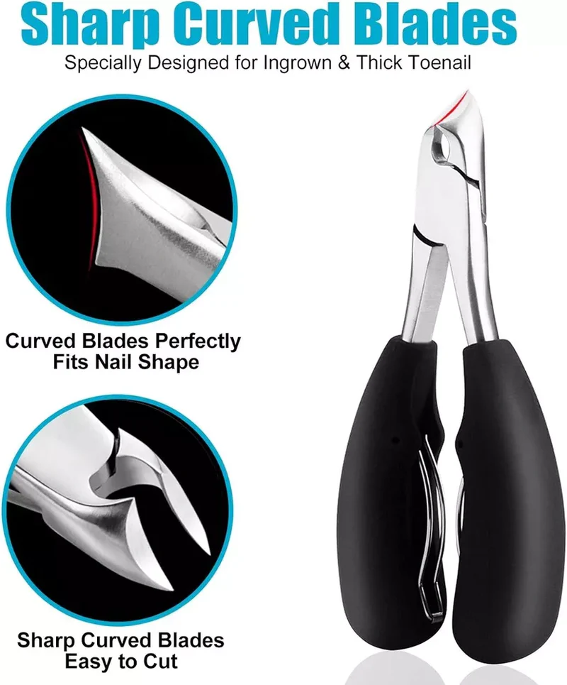 Teennagelknipper voor Senioren, Scherp, Ergonomisch & Ideaal voor Dikke Nagels